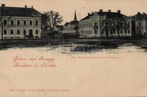 Eszék with Railway station street