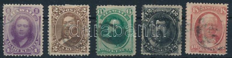 1871 Mi 19-23 (Mi EUR 100.-)