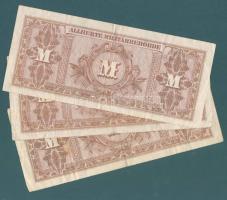 Német 3. Birodalom / szövetséges megszállás alatt 1944. (3x) 20M szovjet nyomat nyolcjegyű sorszámma...