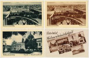 Hódmezővásárhely - 9 db RÉGI város képeslap / 9 pre-1945 town-view postcards