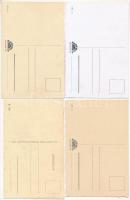 Gyöngyös - 7 db RÉGI város képeslap / 7 pre-1945 town-view postcards