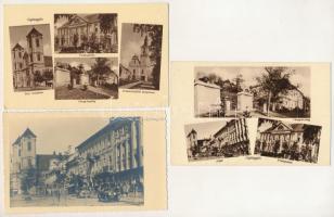 Gyöngyös - 7 db RÉGI város képeslap / 7 pre-1945 town-view postcards