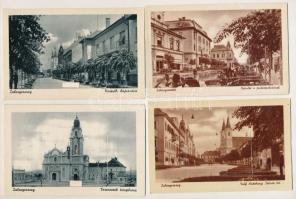 Zalaegerszeg - 10 db RÉGI város képeslap / 10 pre-1945 town-view postcards