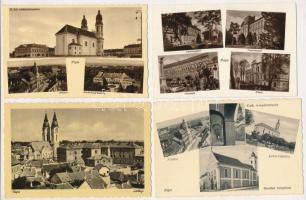 Pápa - 10 db RÉGI város képeslap / 10 pre-1945 town-view postcards