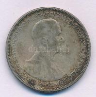 1930. 5P Ag &quot;Horthy jobbra&quot; T:F karc, patina Adamo P8