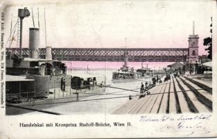 Vienna Handelskai port with Rudolf bridge (EK)