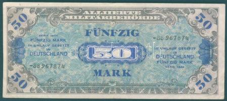 Német 3. Birodalom / szövetséges megszállás alatt 1944. 20M USA-nyomat kilencjegyű sorszámmal T:III