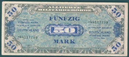 Német 3. Birodalom / szövetséges megszállás alatt 1944. 20M USA-nyomat kilencjegyű sorszámmal T:III