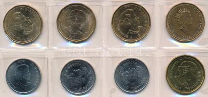 Kanada 1995-2012. 25c-1$ (8xklf) emlékkiadások T:AU
Canada 1995.2012. 25 Cents - 1 Dollar (8xdiff) ...