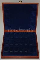 Fa éremtartó kazetta, 2 tálcával, 49 férőhellyel, 32mm átmérőjű érmékhez