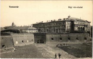 Temesvár, Timisoara; Régi vár részlet, színház / castle, theatre