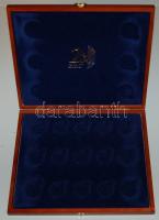 Fa éremtartó kazetta, 15 férőhellyel, 32mm átmérőjű érmékhez