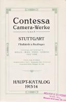 A stuttgarti Contessa Camera-Werke G. m. b. H. fényképezőgép-gyártó vállalkozás 1913/14. évi német n...