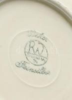 cca 1930 RW Bavaria Feinsilber ezüstözött mokkás készlet, extra vázákkal, fedeles kínálóval. Jelzett...