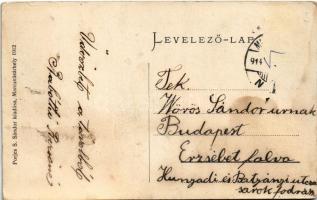 1914 Marosvásárhely, Targu Mures; Részlet a trébelyből. Porjes S. Sándor kiadása (fl)