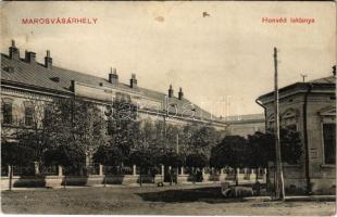 1912 Marosvásárhely, Targu Mures; Rezső trónörökös honvéd laktanya. Rákóczy tőzsde kiadása / military barracks (fl)