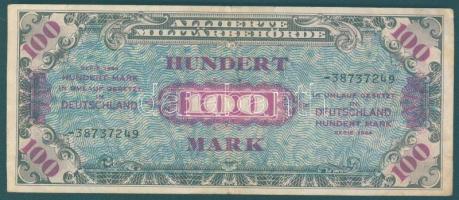 Német 3. Birodalom / szövetséges megszállás alatt 1944. 100M szovjet nyomat kilencjegyű sorszámmal T:III