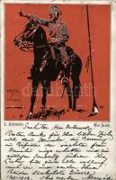 Cavalryman s: Ludwig Hohlwein (tűnyom / pinhole)