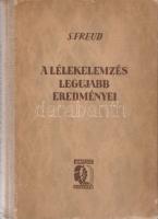 Freud, S[igmund]: A lélekelemzés legújabb eredményei. Fordította Lengyel József. Debrecen, 1943. (Pannonia Könyvnyomda Vállalat). 216 + [8] p. Első magyar kiadás. A mű eredeti nyelven először 1932-ben jelent meg, Bécsben. Az előszóban Freud kitér arra, hogy megszokása miatt tanulmányait előadás formájában tette közzé, annak ellenére, hogy a tanulmányok közönség előtti előadására tudatosan nem került már sor. A címoldalon, az előzékeken és a belív néhány oldalán régi tulajdonosi bélyegzések. Néhány oldalon aláhúzás. (Ampelos könyvek I.) Aranyozott gerincű kiadói félvászon kötésben, a kötéstáblákon enyhe foltosság. Jó példány.