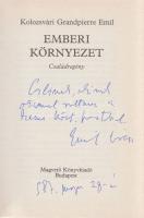 Kolozsvári Grandpierre Emil:
Emberi környezet. Családregény. (Dedikált.)
Budapest, (1986). Magvető...