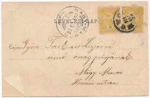 1901 Monor, Szélmalom, Kistói csárda. Spitzer Adolf kiadása (ázott / wet damage)