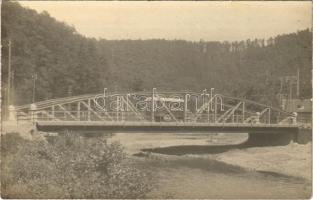 Resicabánya, Resicza, Recita, Resita; híd, autóbusz / bridge, autobus. photo