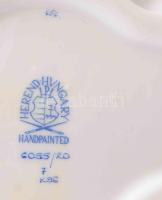 Herendi rothschild mintás hólyagos formájú bonbonier nyúl fogóval. Jelzett, hibátlan, 13x10x9 cm