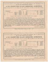 Budapest 1948. "Fél sorsjegy - VIII. Újjáépítési Állami sorsjáték" fél sorsjegye, 2db egyb...