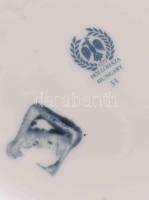 Hollóházi paradicsommadár mintás kétfüles váza. Jelzett, hibátlan, m: 36,5 cm