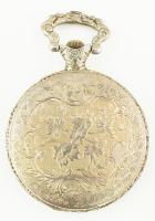 J.D Diana Automagnetic zsebóra, vonatmintás tokkal, működik, számlap d: 34 mm