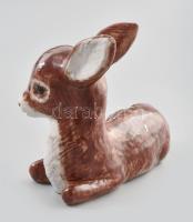 Izsépy kerámia őz, Kézzel festett, jelzett, hibátlan 17x16 cm