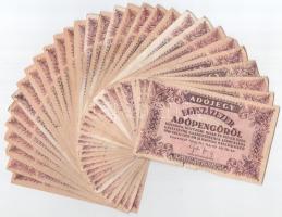 1946. 100.000AP (30x) közte változatok: sorszámozott és sorszám nélküliek, vastag fehér papír illetve vízjeles verziók is T:F,VG Adamo P51