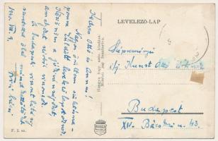 1940 Szilvásvárad, vízpart, utca. Hangya szövetkezet kiadása (fl)