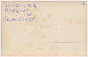 1918 Román harctér, petróleum forrás / WWI K.u.K. military, Romanian front, petroleum source. photo ...