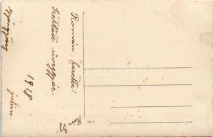 1918 Román harctér, szétlőtt üveggyár / WWI K.u.K. military, Romanian front, destroyed glass factory...