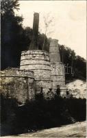 1918 Román harctér, mészégető kemence a határnál / WWI K.u.K. military, Romanian front, lime kiln near the border. photo (fl)