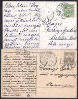 cca 1910 Darányi Gyuláné Jolánnak, Darányi Kálmán későbbi miniszterelnök rokonának küldött 4 db képe...