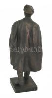 Lenin. Bronzírozott alumínium, talapzaton, jelzés nélkül, kis kopással, m: 35,5 cm