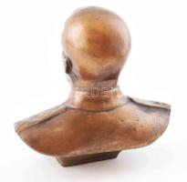 Sztálin büszt. Bronz, jelzés nélkül, m: 12 cm