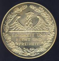 Németország DN "Német történelem - Freiherr von Richthofen" aranyozott Cu-Ni emlékérem T:P...