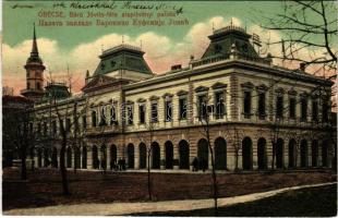 1910 Óbecse, Stari Becej; Báró Jóvits féle alapítványi palota. Lévai Lajos kiadása / palace