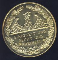 Németország DN "Német történelem - Otto Lilienthal" aranyozott Cu-Ni emlékérem T:PP