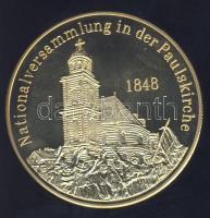 Németország DN "Német történelem - A Paulskirche Nemzeti Gyűjteménye" aranyozott Cu-Ni emlékérem T:PP