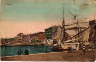 1915 Fiume, Rijeka; Molo / port (EK)
