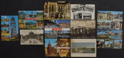 Kb. 300 db MODERN főleg színes külföldi város képeslap: sok Európai ország kevés tengerentúlival / C...