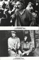 cca 1989 előtti ,,A kívánság fája" című szovjet film jelenetei és szereplői, 15 db vintage produkciós filmfotó (vitrinfotó, lobbyfotó) ezüst zselatinos fotópapíron, a használatból eredő (esetleges) kisebb hibákkal, 18x24 cm