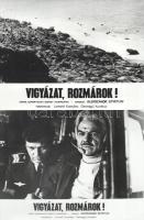 cca 1989 előtti ,,Vigyázat, rozmárok!" című szovjet film jelenetei és szereplői, 15 db vintage produkciós filmfotó (vitrinfotó, lobbyfotó) ezüst zselatinos fotópapíron, a használatból eredő (esetleges) kisebb hibákkal, 18x24 cm
