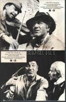 cca 1989 előtti ,,A kis vonatrablás" című jugoszláv film jelenetei és szereplői, 7 db vintage produkciós filmfotó (vitrinfotó, lobbyfotó) ezüst zselatinos fotópapíron, a használatból eredő (esetleges) kisebb hibákkal, 18x24 cm