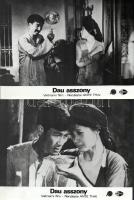 cca 1989 előtti ,,Dua asszony" című vietnámi film jelenetei és szereplői, 6 db vintage produkciós filmfotó (vitrinfotó, lobbyfotó) ezüst zselatinos fotópapíron, a használatból eredő (esetleges) kisebb hibákkal, 18x24 cm