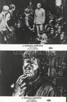 cca 1989 előtti ,,A korona gyöngye" című lengyel film jelenetei és szereplői, 18 db vintage produkciós filmfotó (vitrinfotó, lobbyfotó) ezüst zselatinos fotópapíron, a használatból eredő (esetleges) kisebb hibákkal, 18x24 cm